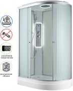 Душевая кабина Avacan C2012L LED AVA 120x80 LED, левая, стекла матовые, профиль хром Душевая кабина Avacan C2012L LED AVA 120x80 LED, левая, стекла матовые, профиль хром
