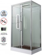Душевая кабина Avacan Z2911LED AVA 110x90 LED, стекла прозрачные, профиль хром Душевая кабина Avacan Z2911LED AVA 110x90 LED, стекла прозрачные, профиль хром