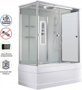 Душевая кабина Avacan V5017LED AVA 170x90 LED, стекла прозрачные, профиль хром Душевая кабина Avacan V5017LED AVA 170x90 LED, стекла прозрачные, профиль хром