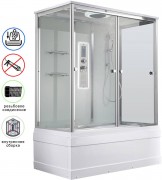 Душевая кабина Avacan V5015LED AVA 150x85 LED, стекла прозрачные, профиль хром Душевая кабина Avacan V5015LED AVA 150x85 LED, стекла прозрачные, профиль хром