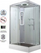 Душевая кабина Avacan K2012LED AVA 120x90 LED, стекла прозрачные, профиль хром Душевая кабина Avacan K2012LED AVA 120x90 LED, стекла прозрачные, профиль хром