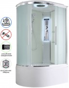 Душевая кабина Avacan EM5912RLED AVA 120x90 правая, LED, стекла матовые, профиль хром Душевая кабина Avacan EM5912RLED AVA 120x90 правая, LED, стекла матовые, профиль хром