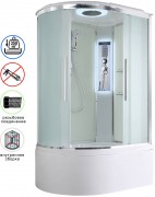 Душевая кабина Avacan EM5812RLED AVA 120x80 правая, LED, стекла матовые, профиль хром Душевая кабина Avacan EM5812RLED AVA 120x80 правая, LED, стекла матовые, профиль хром