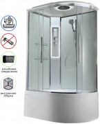 Душевая кабина Avacan EM5811LLEDT AVA 110x80 левая, LED, стекла прозрачные, профиль хром Душевая кабина Avacan EM5811LLEDT AVA 110x80 левая, LED, стекла прозрачные, профиль хром