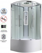 Душевая кабина Avacan EM5080LEDT AVA 80x80 LED, стекла прозрачные, профиль хром Душевая кабина Avacan EM5080LEDT AVA 80x80 LED, стекла прозрачные, профиль хром