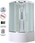 Душевая кабина Avacan EM5080LED AVA 80x80 LED, стекла матовые, профиль хром Душевая кабина Avacan EM5080LED AVA 80x80 LED, стекла матовые, профиль хром