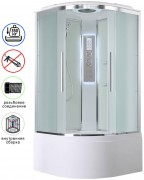 Душевая кабина Avacan EM5011LEDNEW AVA 110x110 LED, стекла матовые, профиль хром Душевая кабина Avacan EM5011LEDNEW AVA 110x110 LED, стекла матовые, профиль хром