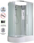 Душевая кабина Avacan EM3912RN AVA 120x90 правая, без крыши, стекла матовые, профиль хром Душевая кабина Avacan EM3912RN AVA 120x90 правая, без крыши, стекла матовые, профиль хром