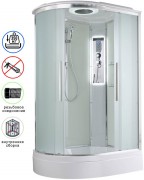 Душевая кабина Avacan EM3912RLED AVA 120x90 правая, LED, стекла матовые, профиль хром Душевая кабина Avacan EM3912RLED AVA 120x90 правая, LED, стекла матовые, профиль хром