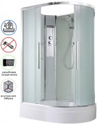 Душевая кабина Avacan EM3912LN AVA 120x90 левая, без крыши, стекла матовые, профиль хром Душевая кабина Avacan EM3912LN AVA 120x90 левая, без крыши, стекла матовые, профиль хром