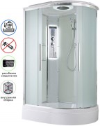 Душевая кабина Avacan EM3812LLED AVA 120x80 левая, LED, стекла матовые, профиль хром Душевая кабина Avacan EM3812LLED AVA 120x80 левая, LED, стекла матовые, профиль хром