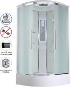 Душевая кабина Avacan EM3011LEDNEW AVA 110x1100 LED, стекла матовые, профиль хром Душевая кабина Avacan EM3011LEDNEW AVA 110x1100 LED, стекла матовые, профиль хром