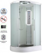 Душевая кабина Avacan EM2912RLED AVA 120x90 правая, LED, стекла матовые, профиль хром Душевая кабина Avacan EM2912RLED AVA 120x90 правая, LED, стекла матовые, профиль хром