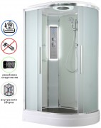 Душевая кабина Avacan EM2912RLED AVA 120x90 левая, LED, стекла матовые, профиль хром Душевая кабина Avacan EM2912RLED AVA 120x90 левая, LED, стекла матовые, профиль хром