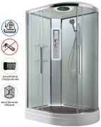 Душевая кабина Avacan EM2912LLEDT AVA 120x90 левая, LED, стекла прозрачные, профиль хром Душевая кабина Avacan EM2912LLEDT AVA 120x90 левая, LED, стекла прозрачные, профиль хром