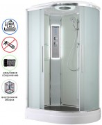 Душевая кабина Avacan EM2812LLED AVA 120x80 левая, LED, стекла матовые, профиль хром Душевая кабина Avacan EM2812LLED AVA 120x80 левая, LED, стекла матовые, профиль хром