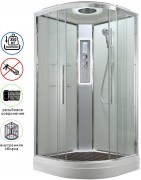 Душевая кабина Avacan EM2090LEDT AVA 90x90 LED, стекла прозрачные, профиль хром Душевая кабина Avacan EM2090LEDT AVA 90x90 LED, стекла прозрачные, профиль хром