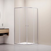 Душевой уголок RGW Classic CL-54-S NEW 80x80 стекла прозрачные / профиль сатин