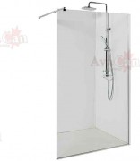 Душевая стенка Avacan MC100 AVA 100x200 стекла прозрачные, профиль хром