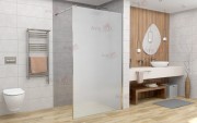 Душевая стенка Avacan MC100MT AVA 100x200 стекла матовые, профиль хром Душевая стенка Avacan MC100MT AVA 100x200 стекла матовые, профиль хром