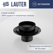 Трап для душа Lauter 21U032MB (черный матовый) Трап для душа Lauter 21U032MB (черный матовый)