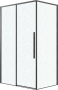Душевой уголок Grossman Galaxy 100x90x195 / 120.K33.01.1090.21.02 (черный матовый/стекло шиншилла)