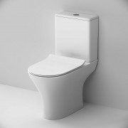 Унитаз напольный AM.PM Sense C748600SC безободковый с сиденьем микролифт, белый Унитаз напольный AM.PM Sense C748600SC безободковый с сиденьем микролифт, белый