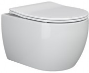 Унитаз подвесной CeramicaNova Play Rimless 49x37 сиденье дюропласт, микролифт
