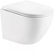 Унитаз подвесной Gid Tr2122 49x35,5 микролифт безободковый белый Унитаз подвесной Gid Tr2122 49x35,5 микролифт безободковый белый
