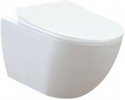Унитаз подвесной Creavit Free 51x35,3 безободковый, белый Унитаз подвесной Creavit Free 51x35,3 безободковый, белый