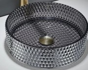 Умывальник накладной CeramaLux GL03A прозрачный