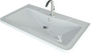 Умывальник Andrea Atlantica 1000 100x48,5 белый Умывальник Andrea Atlantica 1000 100x48,5 белый