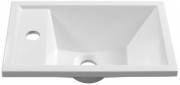 Умывальник Белюкс Мини МН 400 белый матовый Solid Surface без крышки