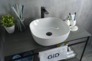 Умывальник накладной Gid D1301 42.5x42.5 белый