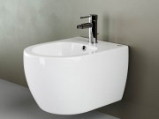 Биде подвесное CeramicaNova Play CN3002 37x49 с керамичексим донным клапаном Биде подвесное CeramicaNova Play CN3002 37x49 с керамичексим донным клапаном
