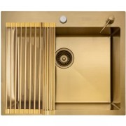 Мойка кухонная Arfeka ECO AR 600*500+RM AR+DS AR GOLD
