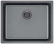 Мойка кухонная Paulmark VISTA 54 PM305444-GM 54x44 вороненая сталь Мойка кухонная Paulmark VISTA 54 PM305444-GM 54x44 вороненая сталь