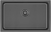 Мойка кухонная Paulmark VISTA 74 PM307444-GM 74x44 вороненая сталь Мойка кухонная Paulmark VISTA 74 PM307444-GM 74x44 вороненая сталь