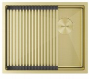 Мойка кухонная PAULMARK NEXT-PRO 54 UNI PM705445-LG светлое золото Мойка кухонная PAULMARK NEXT-PRO 54 UNI PM705445-LG светлое золото