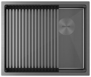 Мойка кухонная PAULMARK NEXT-PRO 54 UNI PM705445-GM вороненая сталь Мойка кухонная PAULMARK NEXT-PRO 54 UNI PM705445-GM вороненая сталь