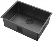 Мойка кухонная Zorg ZEROX 59 U / IF ZURINOX PVD GUNBLACK 59x44 матовая оружейная сталь