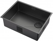 Мойка кухонная Zorg ZEROX 59 U / IF SIDE SF ZURINOX PVD GUNBLACK 59x44 матовая оружейная сталь