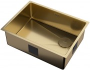 Мойка кухонная Zorg ZEROX 59 U / IF SIDE SF PVD GOLD 59x44 матовое золото