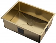 Мойка кухонная Zorg ZEROX 59 U / IF PVD GOLD 59x44 матовое золото
