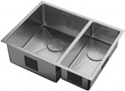 Мойка кухонная Zorg ZEROX 58-2 U / IF-R STEEL 58,5x44 матовая нержавеющая сталь