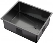 Мойка кухонная Zorg ZEROX 54 U / IF SIDE SF PVD GUNBLACK 54x44 матовая оружейная сталь Мойка кухонная Zorg ZEROX 54 U / IF SIDE SF PVD GUNBLACK 54x44 матовая оружейная сталь