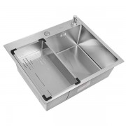 Мойка кухонная Arfeka ECO AR 600*500, коландер G, дозатор SATIN