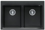 Мойка кухонная Polygran Brig 790 79x50 черный металлик