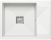 Мойка кухонная Polygran Blade 660 66x50 белый хлопок Мойка кухонная Polygran Blade 660 66x50 белый хлопок