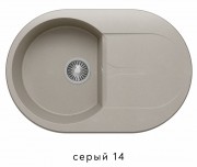 Мойка кухонная Polygran Atol-760 серый Мойка кухонная Polygran Atol-760 серый